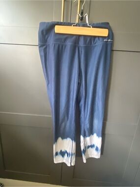 Blue Tie-Dye capri tights